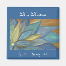 Blue Blossom Magnet