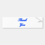 Blue Blue Thank You Design The MUSEUM Zazzle Gifts Bumper Stickers