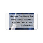Blue Blues Guitar player painting acrylic Personalized Address Labels