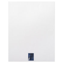 Blue Blues Guitar player painting acrylic Letterhead Design