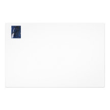 Blue Blues Guitar player painting acrylic Custom Stationery