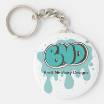 Blue BND Logo Keychain