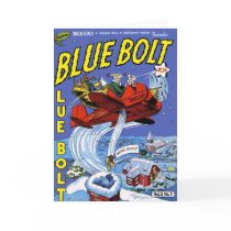 Blue Bolt #7 Greeting Cards