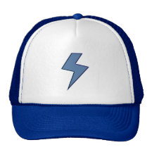 Blue Bolt Mesh Hats