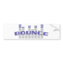 blue bounce icon bumper stickers