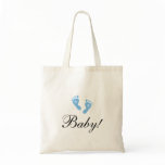 Blue boy baby feet diaper/nappy bag