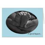 Blue Boy Godmother Request Card