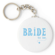 Blue Bride to Be Keychain