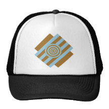 BLUE & BROWN MESH HAT