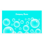 Blue Bubbles, Company Name Business Card Template
