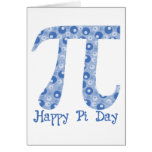 Blue Bubbles Pi Greeting Cards