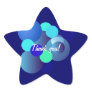 Blue Bubbles Thank you Sticker