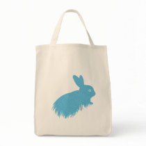 Blue Bunny Canvas Bag