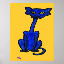Blue Burmese Poster