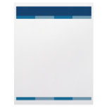 Blue business letterhead