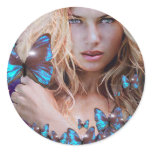 BLUE BUTERRFLY BEAUTY MAKEUP ARTIST 2 STICKER