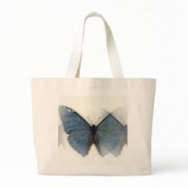 Blue Butterfly Canvas Bags