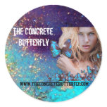 BLUE BUTTERFLY BEAUTY MAKEUP ARTIST 3 stickers