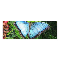 Blue Butterfly Business Card Template