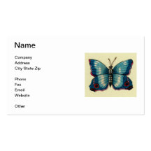 Blue Butterfly Business Card