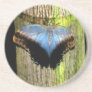 Blue Butterfly Drink Coaster
