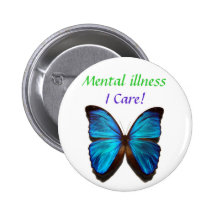 Blue Butterfly - I care! Pins
