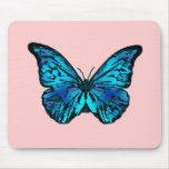 Blue Butterfly Mousepad mousepads