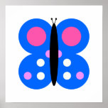 Blue Butterfly Posters