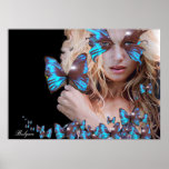 BLUE BUTTERFLY posters