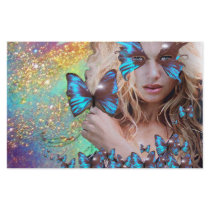 BLUE BUTTERFLY SWEET SIXTEEN PARTY