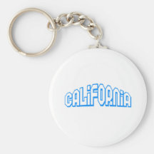 Blue California Keychain