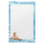Blue Camo and Combat Boots Stationery