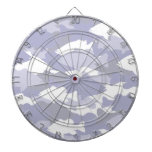 Blue Camo Bass Fishing Dartboard With Darts