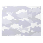 Blue Camo Bass Fishing Memo Pads