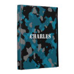 Blue Camo iPad Case Template