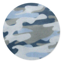 Blue Camo Look Sticker