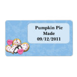 Blue camo personalized shipping label