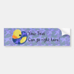 Blue Camo Rubber Ducky Bumper Sticker