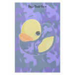 Blue Camo Rubber Ducky stationery