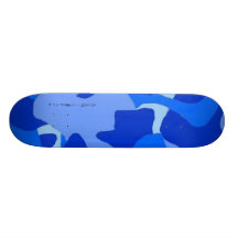 Blue Camo Skateboard
