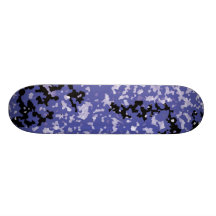 blue camo Skateboard
