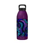 Blue Carnival Close Up Water Bottle