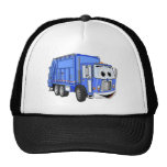 Blue Cartoon Garbage Truck Cartoon Trucker Hats