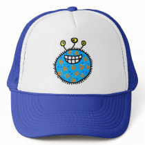 Blue Cartoon Germ Mesh Hats