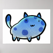 Blue Cat Poster