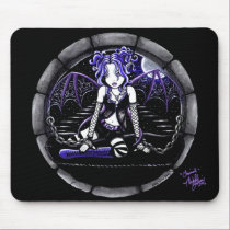 "Blue Chained" Gothic Fairy Art Mousepad mousepads