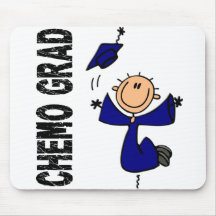 Blue CHEMO GRAD 1 (Colon Cancer) Mousepad