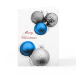 Blue Christmas Greeting Card