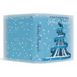 Blue Christmas Holiday Photographs Vinyl Binders