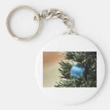 Blue Christmas Keychains